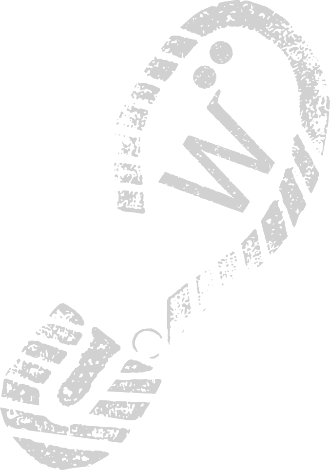 Gestaltungselement (Bild) Fußabdruck