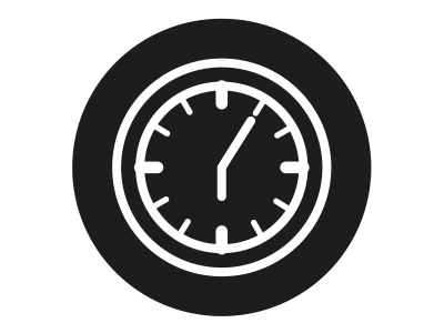 Icon: Flexible Arbeitszeiten